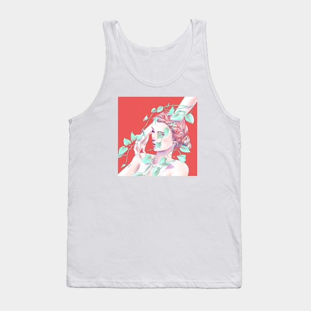 Satin Pothos Tank Top by Avery Ota